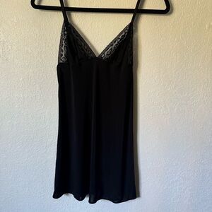 Elegant Black Lace Slip Dress- Victorias Secret- Small